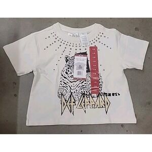 Def Leppard Girls Tee Retro Shirt 7/8